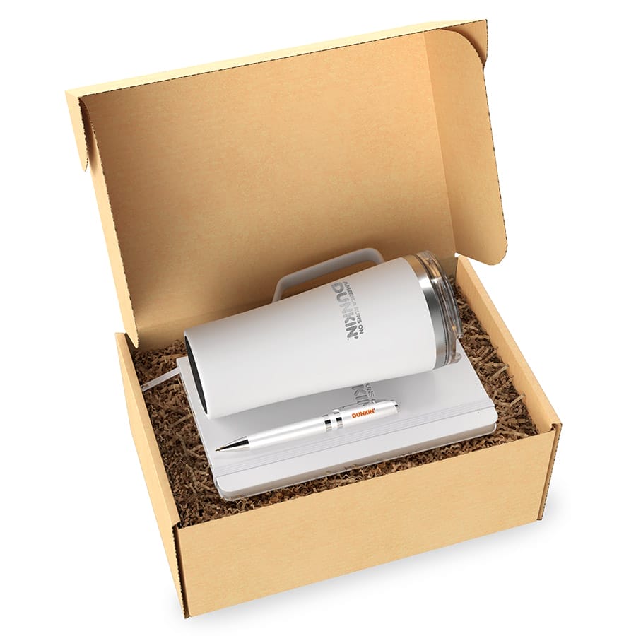 Sip ‘N Script gift set white